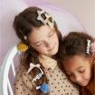 Liberty Floral Bow Hairclips-Set 4