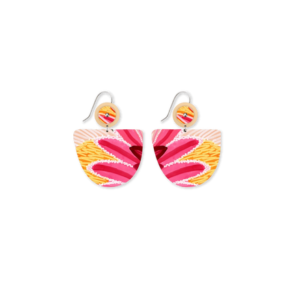 Organic Bell Drop Circles Drop Earrings