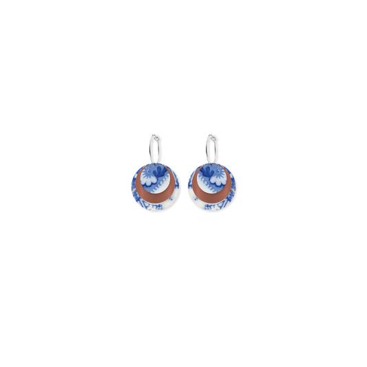Sydney Living Museums Ceramic Three Circle Hoop Earrings