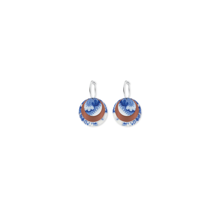 Sydney Living Museums Ceramic Three Circle Hoop Earrings