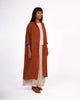 Montaigne Linen Drawstring Dress - Rust