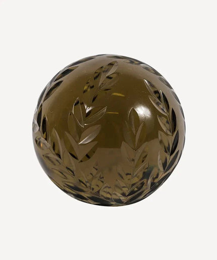 Cut Glass Ball - Moss by French Country Collections