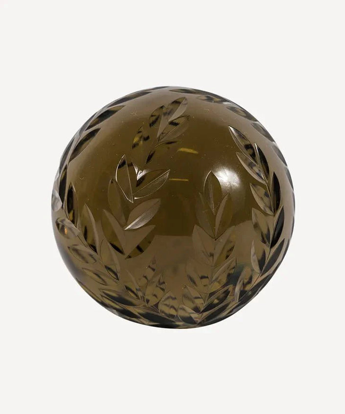 Cut Glass Ball - Moss by French Country Collections
