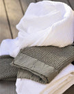 Carbon Nagari waffle cotton Guest Towel