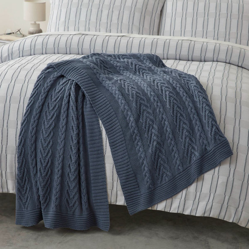 Baksana Oregon Throw - Indigo