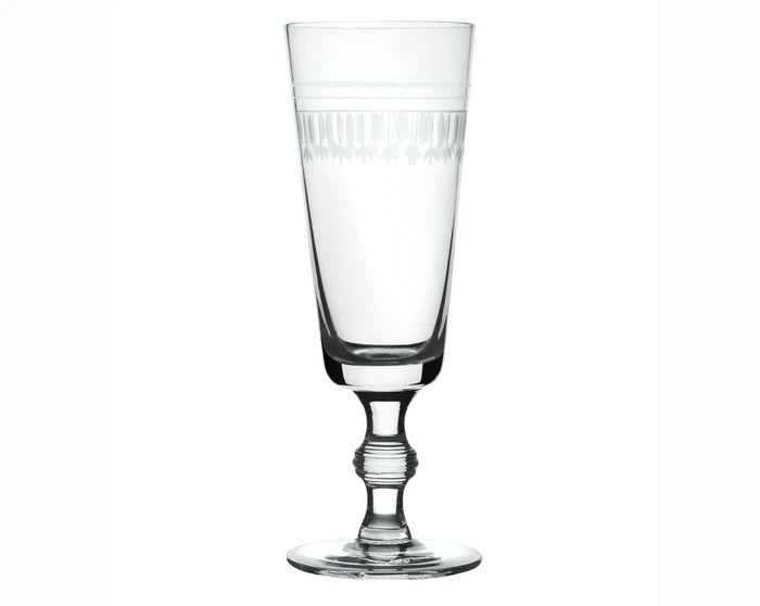 The Vintage List Champagne Flutes Oval Design Set of 4