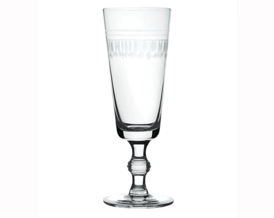 The Vintage List Champagne Flutes Oval Design Set of 4