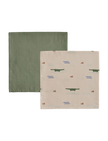 OYOY Mini Crocodile Muslin 2 pack