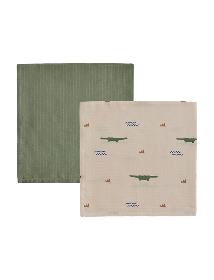 OYOY Mini Crocodile Muslin 2 pack