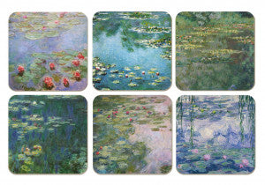 Claude Monet Water Lilies - 6 Coasters