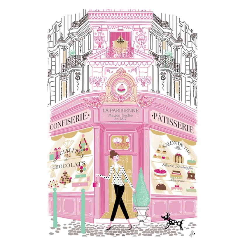 Torchon Bouchon Tea Towel - Patisserie