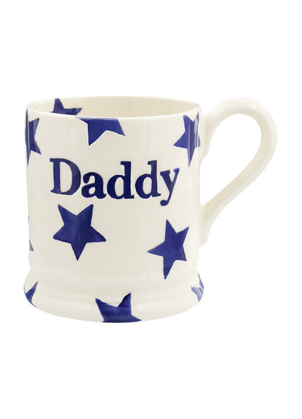 Emma Bridgewater Daddy Blue Star 1/2 Pint Mug