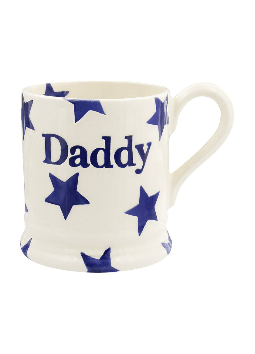 Emma Bridgewater Daddy Blue Star 1/2 Pint Mug