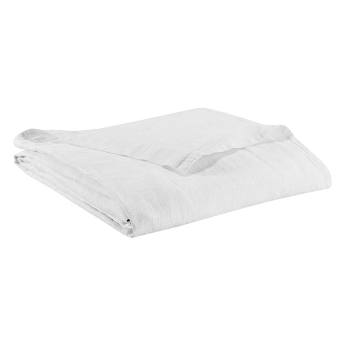 Vivaraise Blanc Zeff Linen Flat Sheet - 240 x 300cm