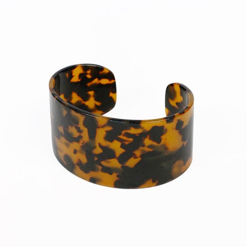 Tortoise Shell Style Wide Cuff