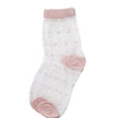 Stilen Pink Polka Dot Sheer Socks