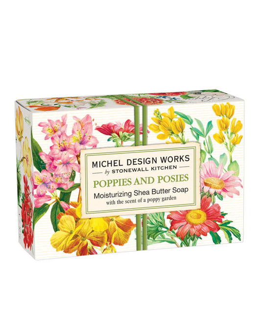 MICHEL DESIGN WORKS Poppies & Posies Boxed Soap