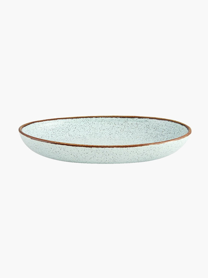 Casa Alegre Oval Platter 27cm Turquoise - Portuguese ceramic platter, available at Villarosa Maison NZ