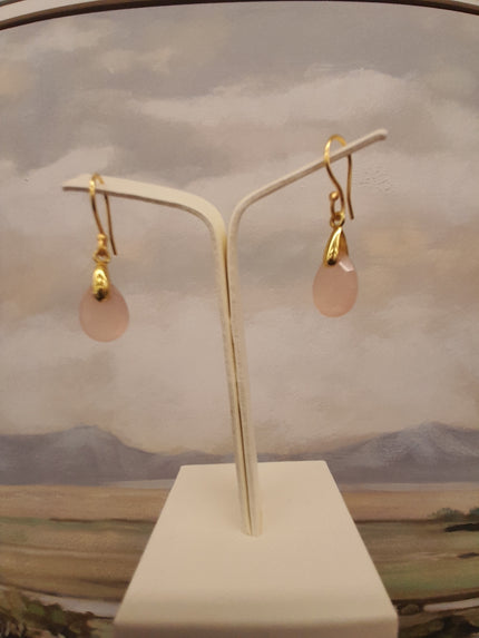 Semi Precious Stone Drop Earrings