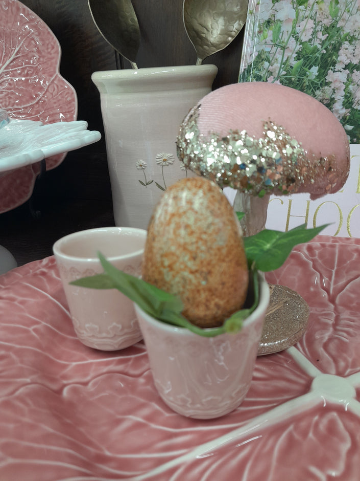 Bordallo Pinheiro Vintage Egg Cups - retro-style ceramic egg cups made in Portugal, available in NZ
