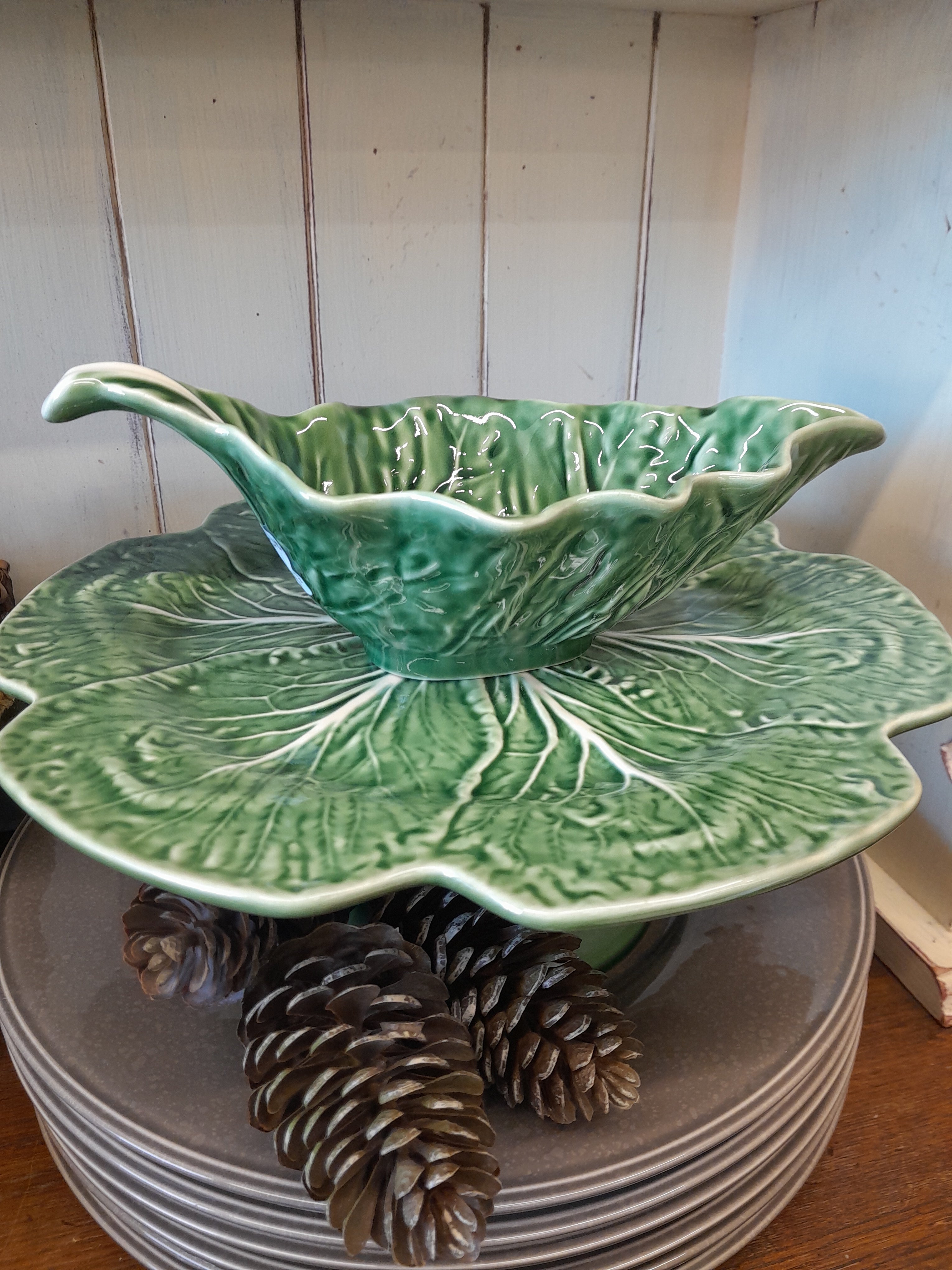 Bordallo Pinheiro Cabbage Sauceboat