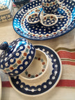 Polish - Blue Daisy Round Butter Dish