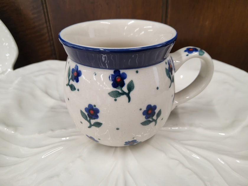 Polish Ceramics Red Buds Mug - Small Rounded