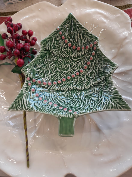 Bordallo Pinheiro Small Bowl Christmas Tree in-store at Villarosa Maison Nelson NZ