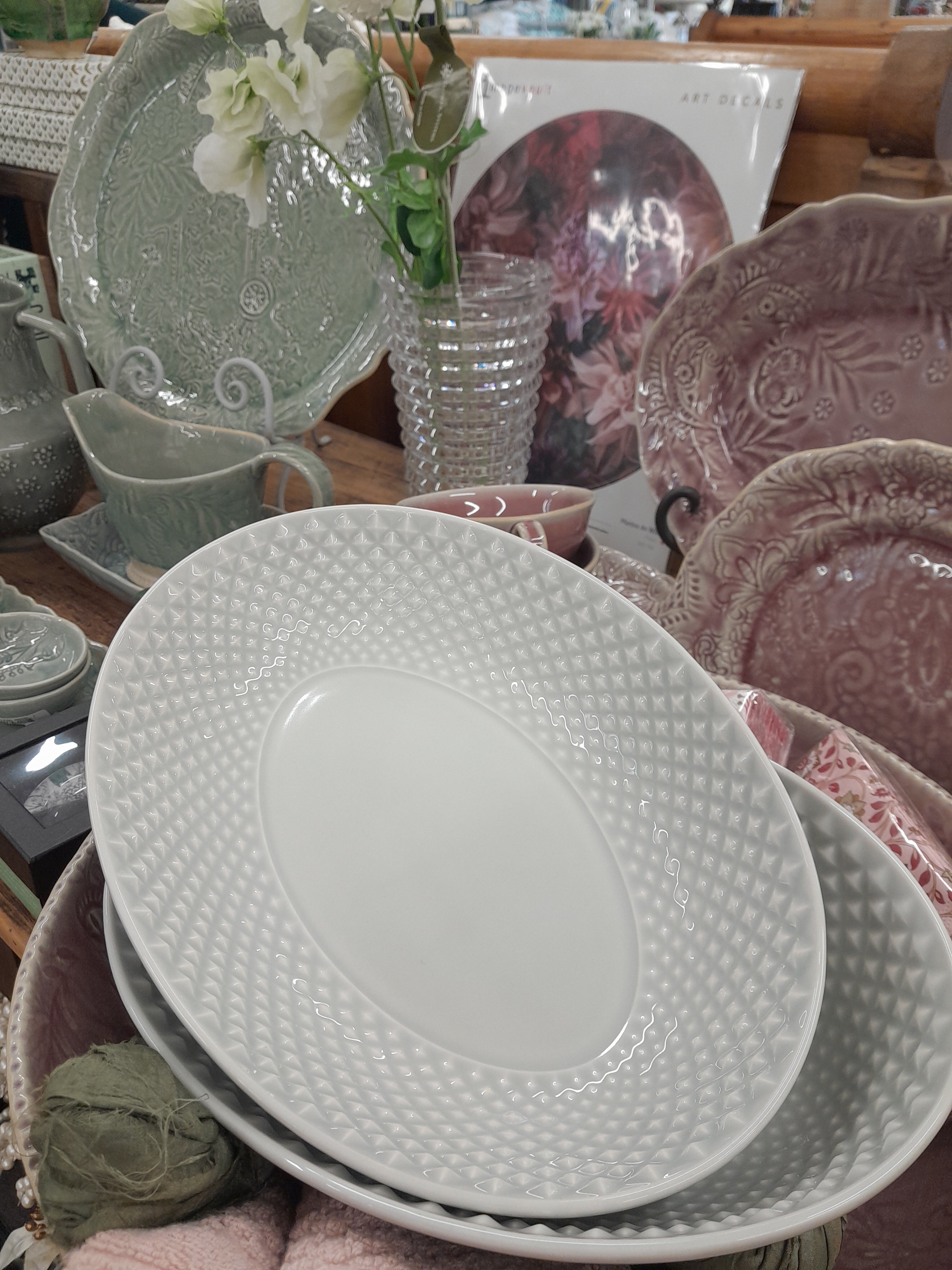 Bicos  Grey Platter 29cm-Bordallo