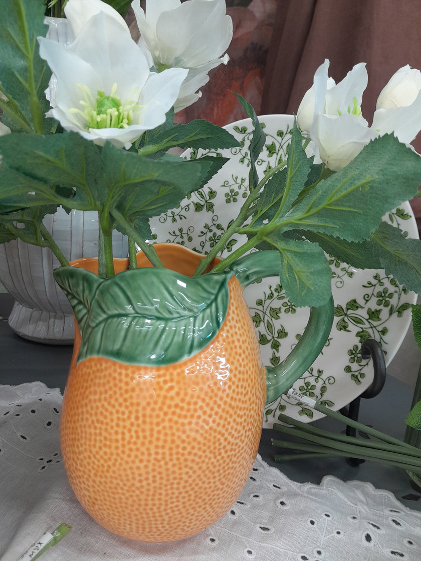 Bordallo Pinheiro Orange Jug