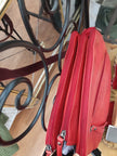 Red Leather Cross Body Bag