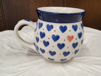 Polish Ceramics Heart Mug - Small Rounded