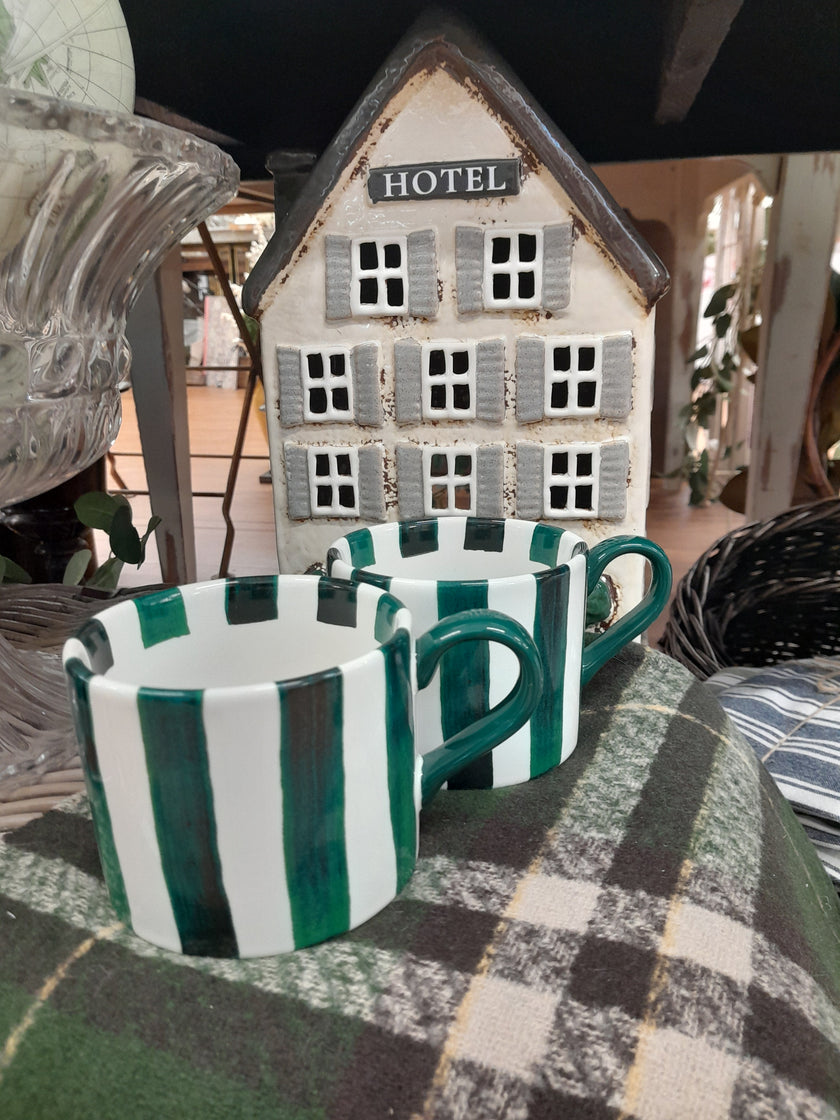 Bia Stripes Mug Green