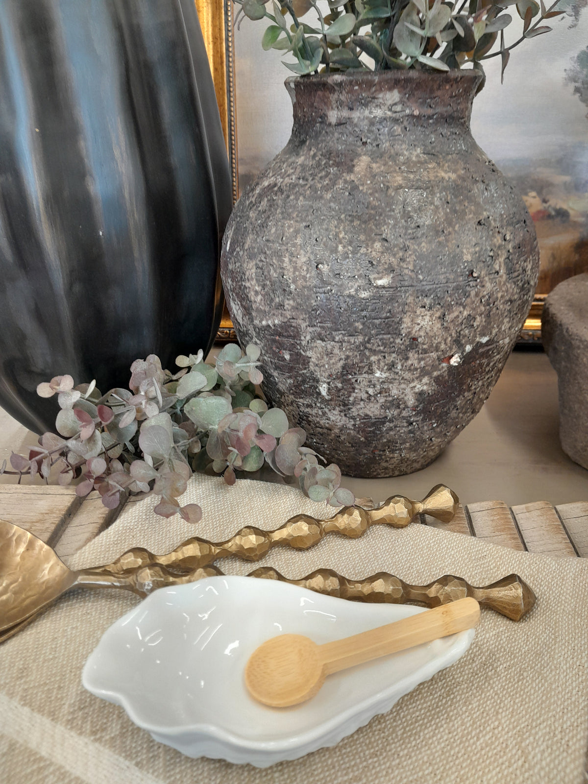 Rader Porcelain Oyster Shell with Spoon