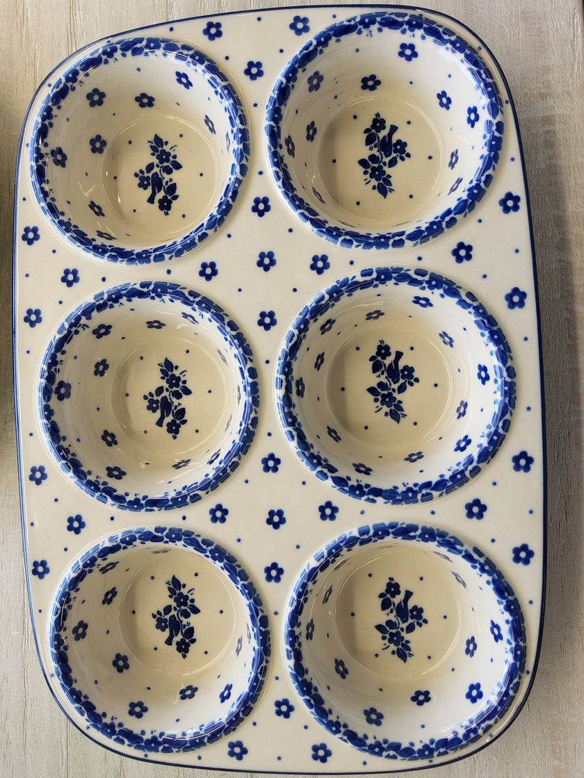 Polish Ceramics Muffin Tray - Spring