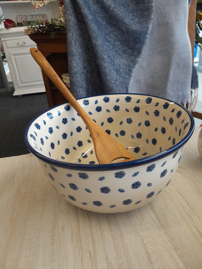 Polish 21cm Bowl-Daisies and Hearts