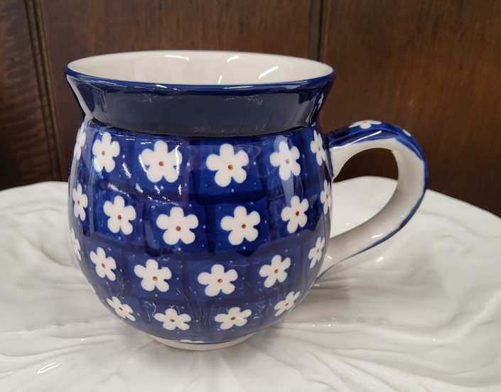 Polish Ceramic New Daisy Mug - Large Rounded