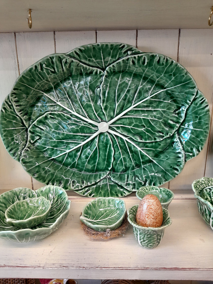 Bordallo Pinheiro Cabbage Oval Platter (43cm)