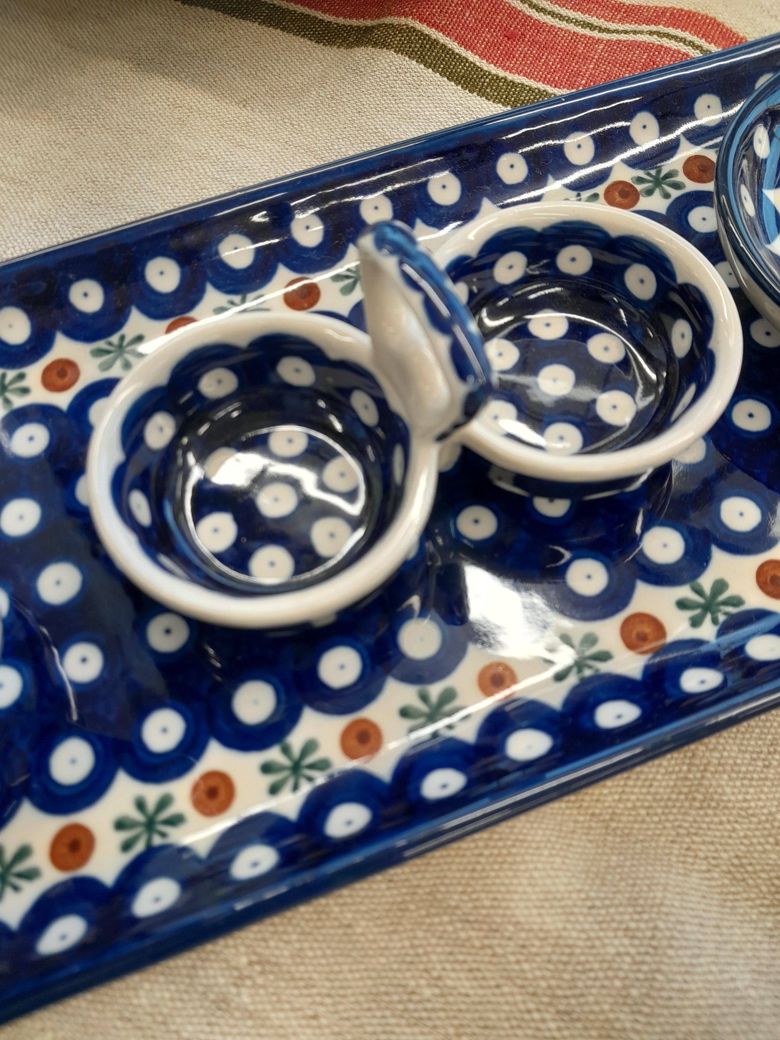 Polish Ceramics Spice Dish - White Spot