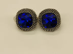 Violet Design Clip On Earrings