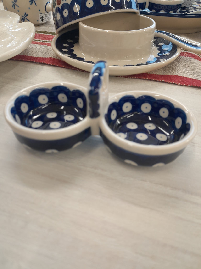 Polish Ceramics Spice Dish - White Spot