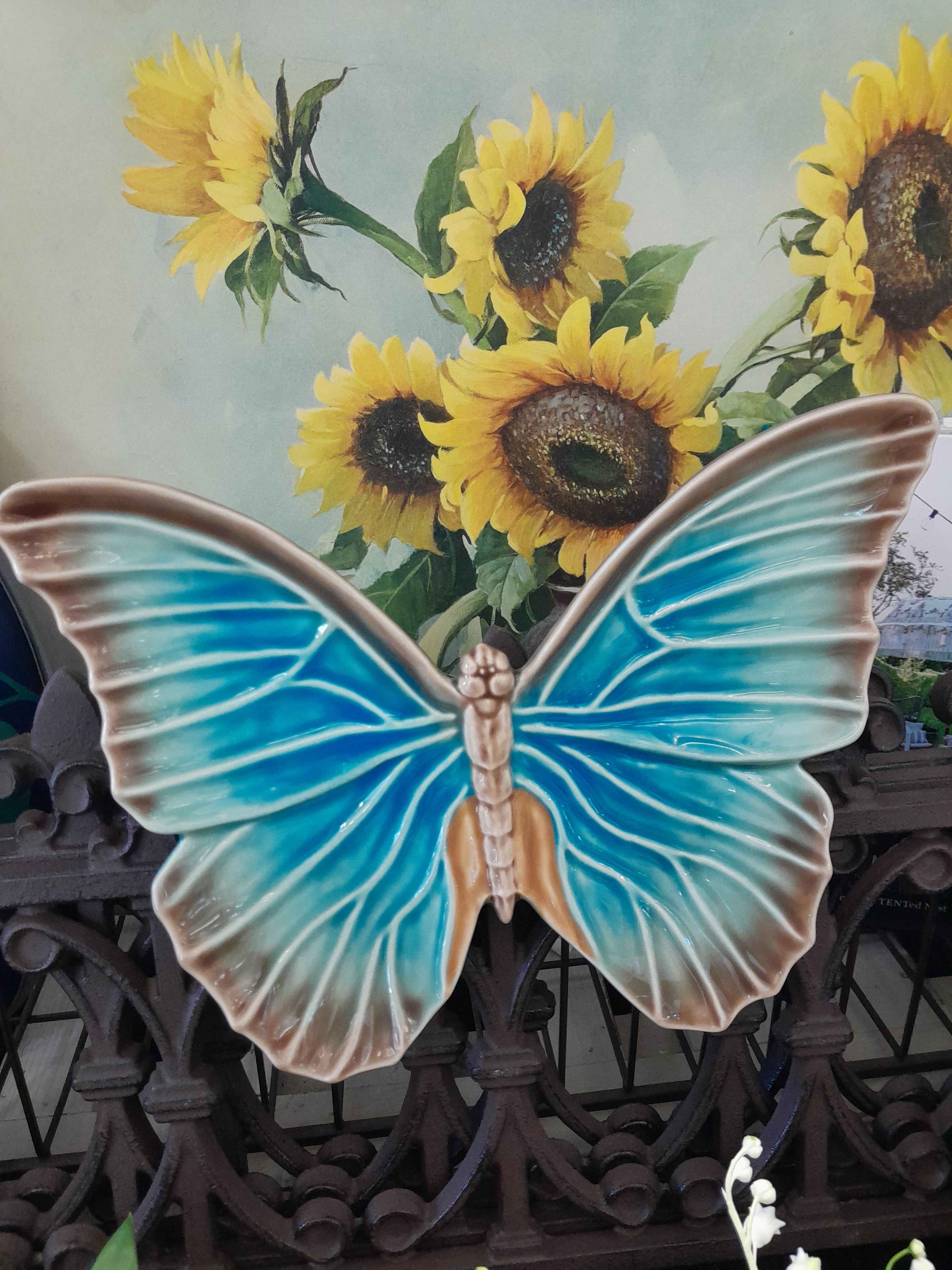 Bordallo Pinheiro Cloudy Butterflies Wall Piece 29cm