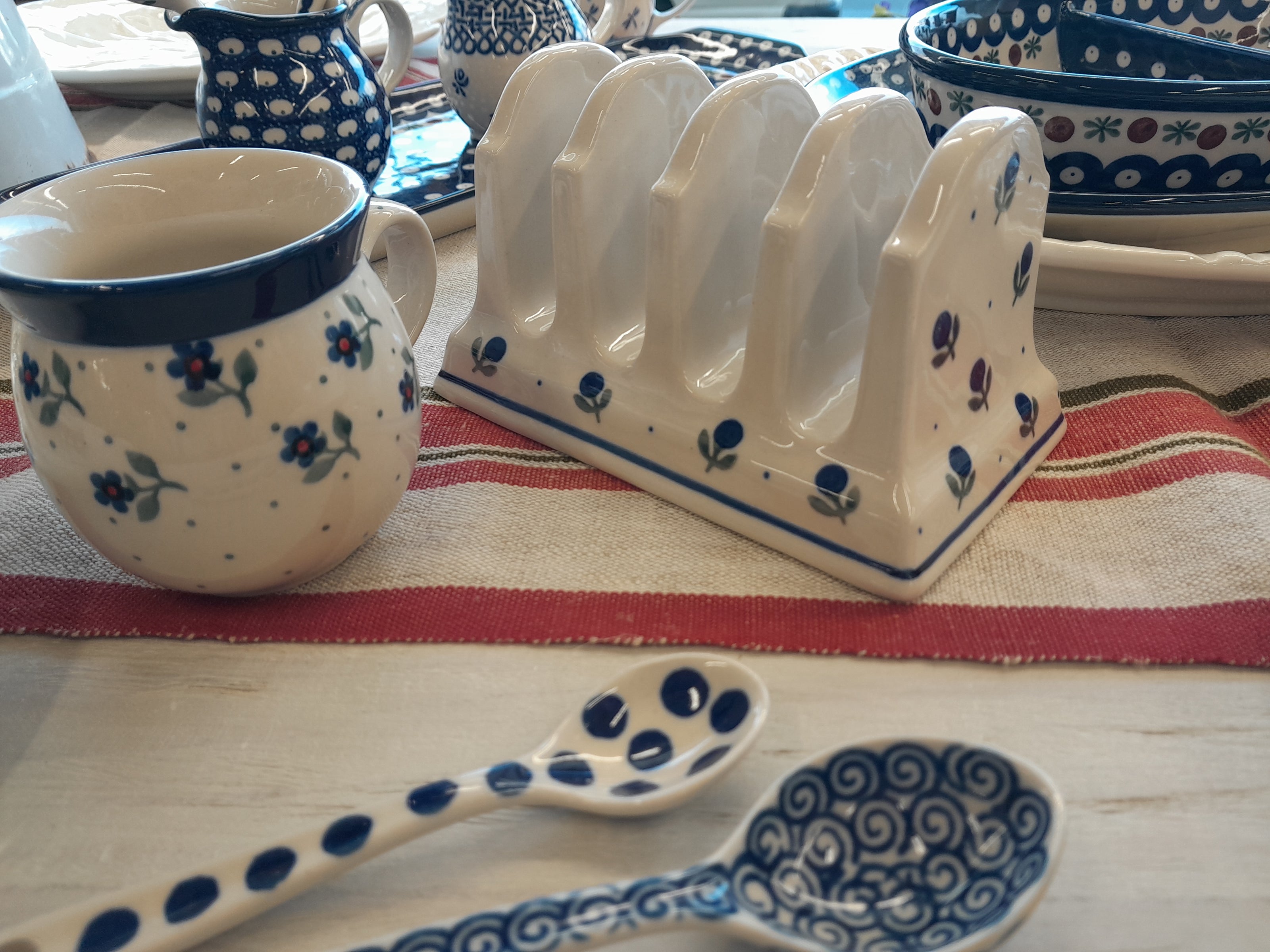 Polish Ceramics Toast Rack - Blueberry