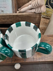 Bia Stripes Mug Green