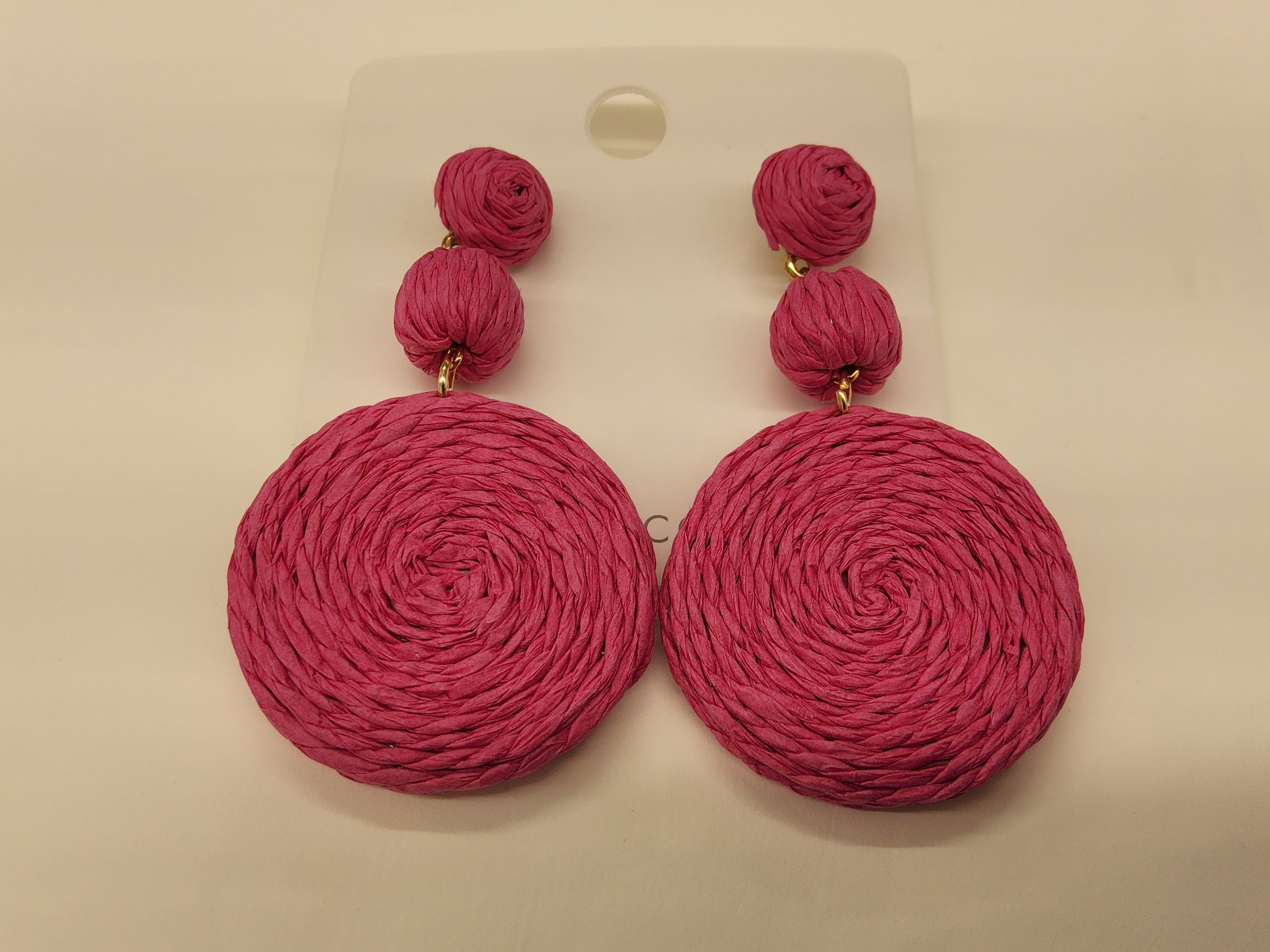 Wicker Earrings - Big Circles
