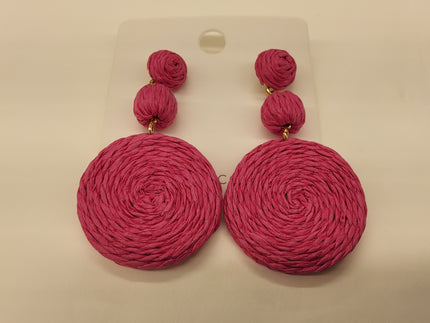 Wicker Earrings - Big Circles
