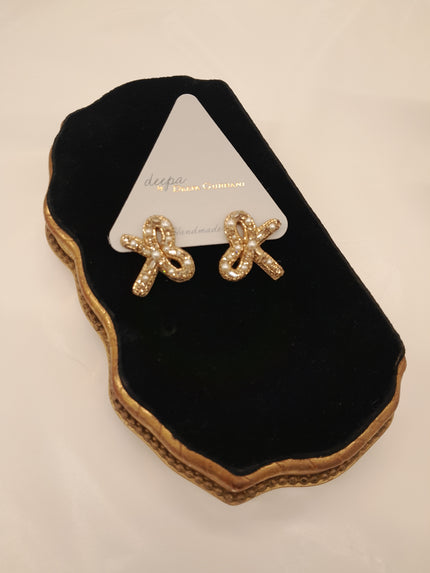 Deepa Gurnani Bow Earrings