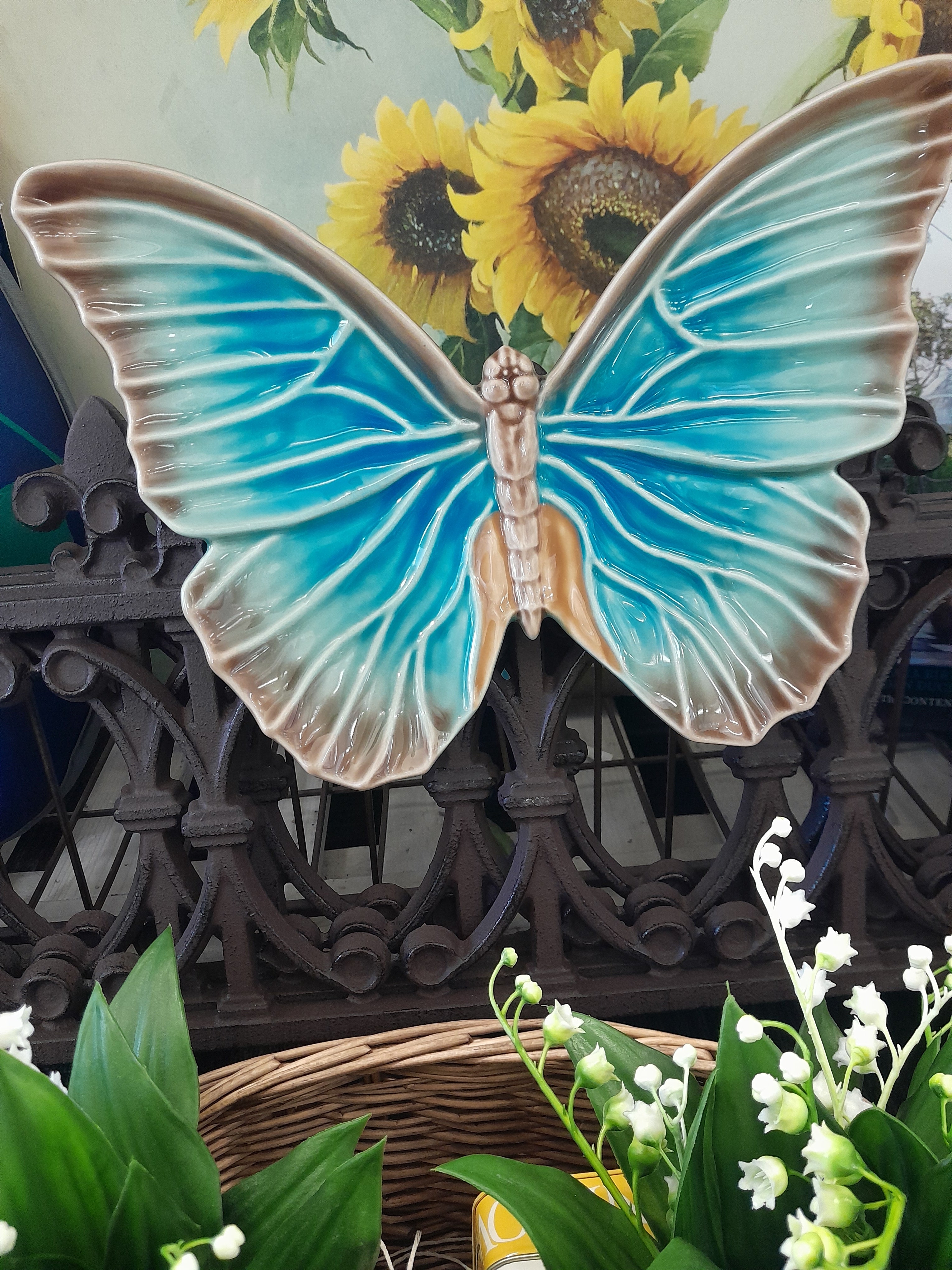 Bordallo Pinheiro Cloudy Butterflies Wall Piece 29cm