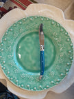Bordallo Flora Side Plate Green 23cm