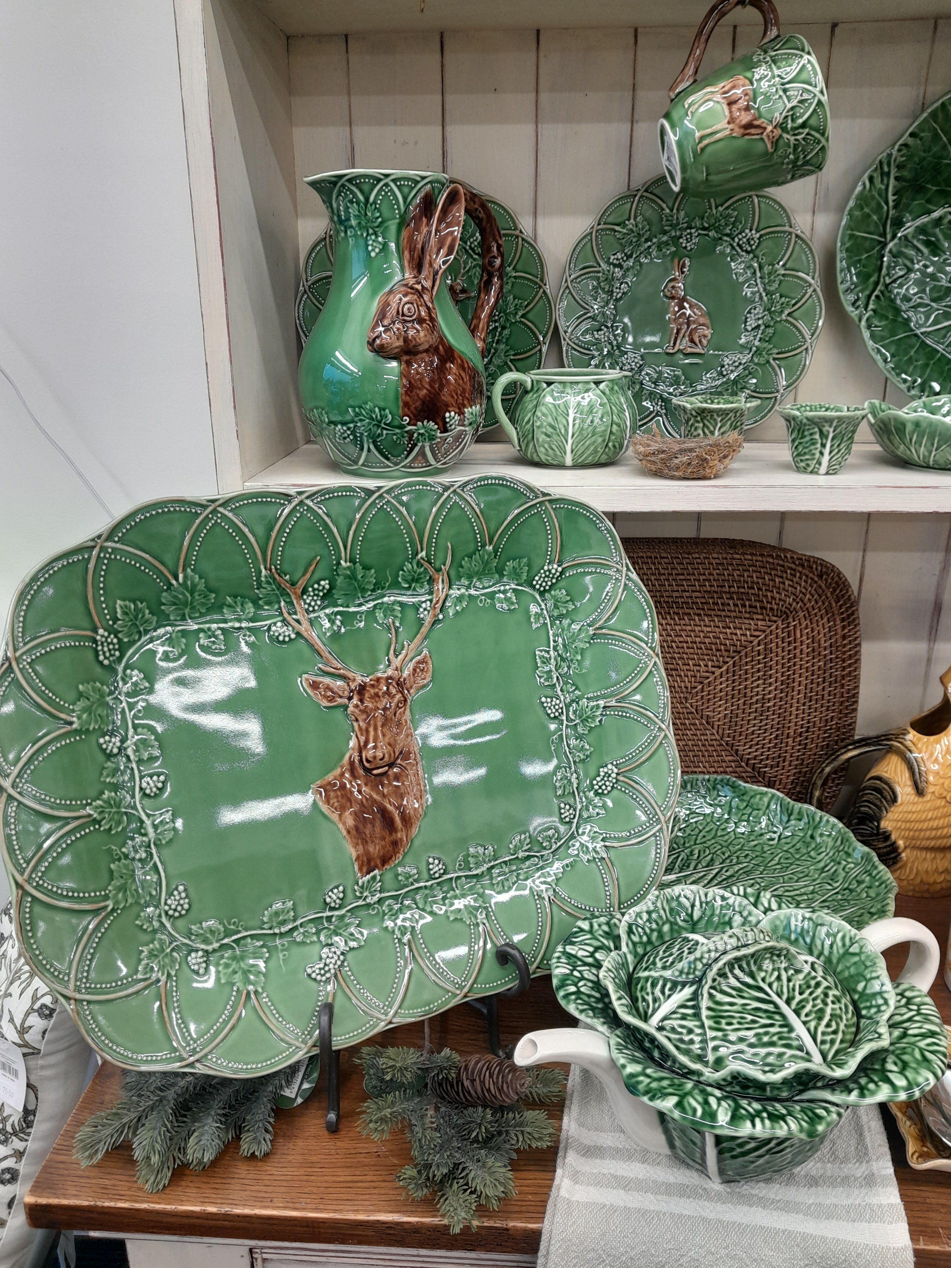 Bordallo Pinheiro Grove Deer Tray (47.5cm)